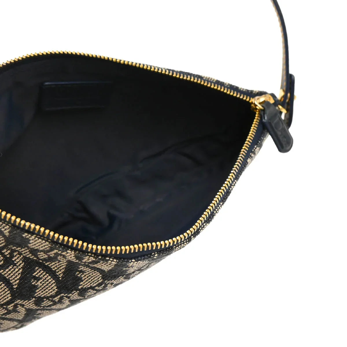 Christian Dior 2004 Navy Trotter Saddle Handbag