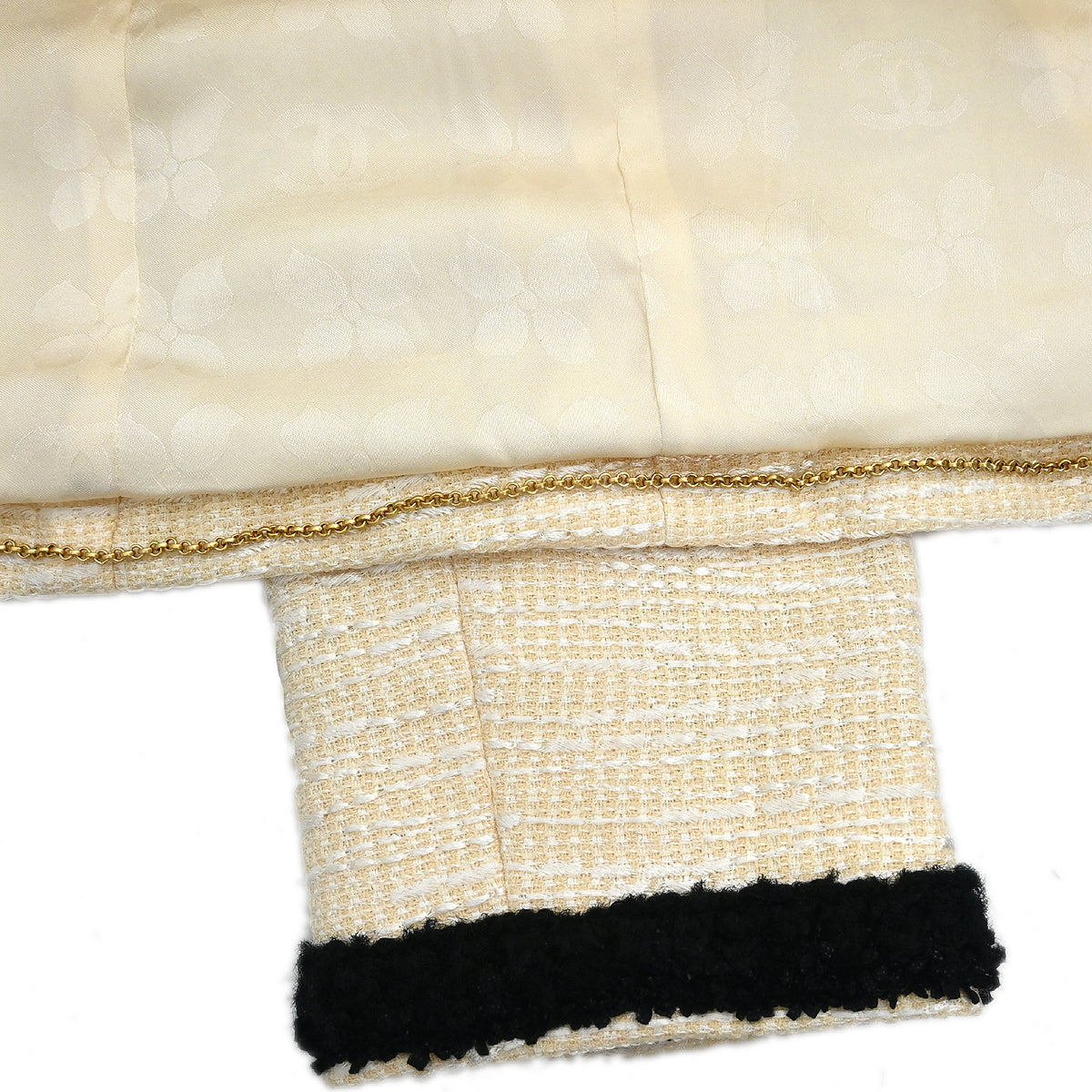 Chanel 2002 Collarless Jacket Ivory #42