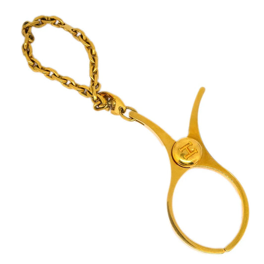 Hermes Filou Glove Holder Clip Gold Small Good