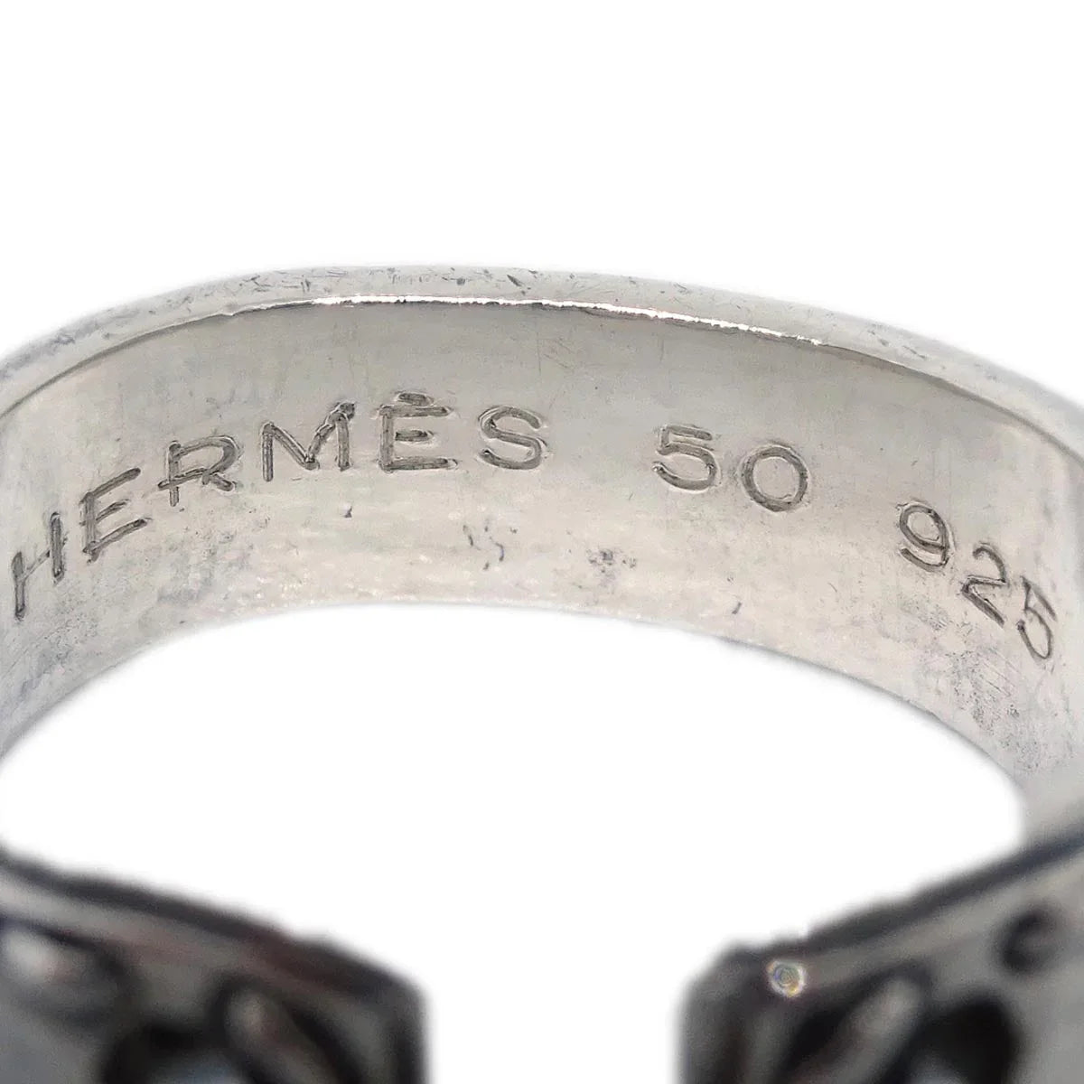 Hermes Ring Silver SV925 #50 #48 #8