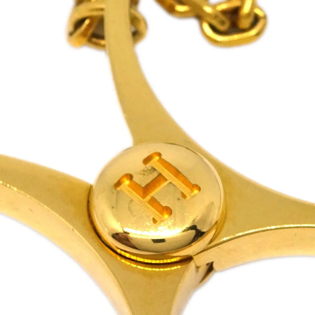 Hermes Filou Glove Holder Clip Gold Small Good