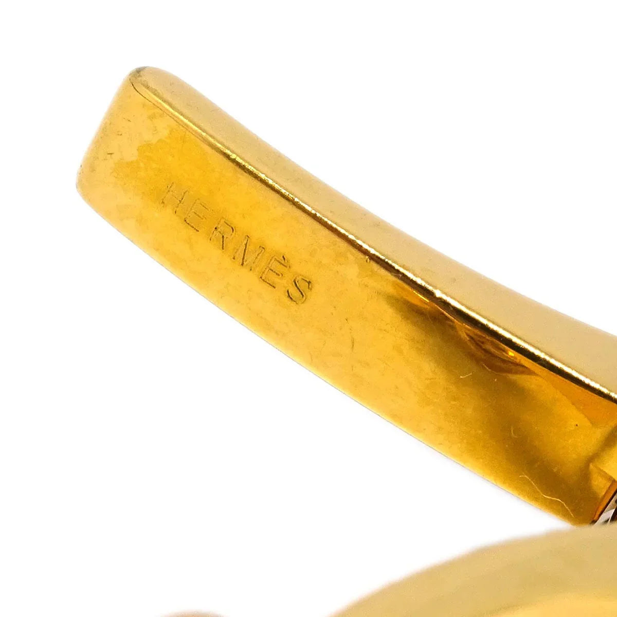 Hermes Filou Glove Holder Clip Gold Small Good