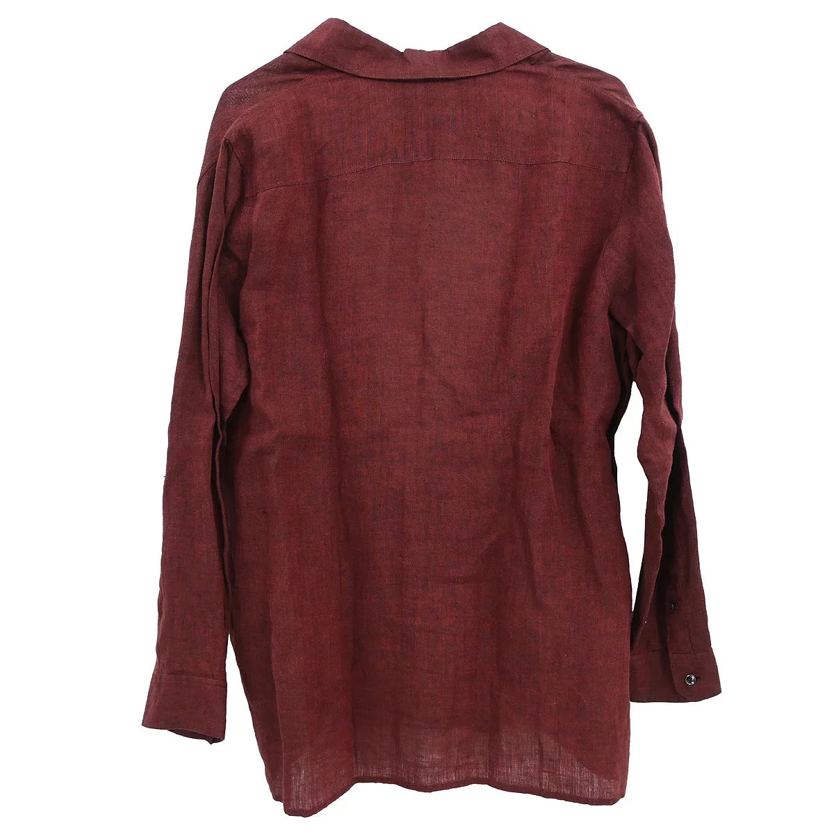 Hermes Shirt Blouse Bordeaux #36