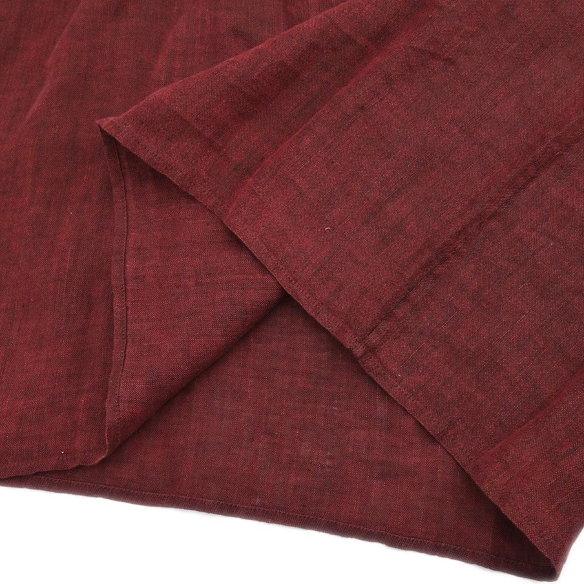 Hermes Shirt Blouse Bordeaux #36