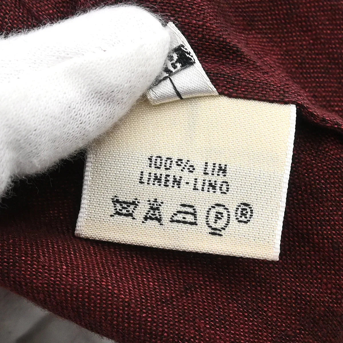 Hermes Shirt Blouse Bordeaux #36