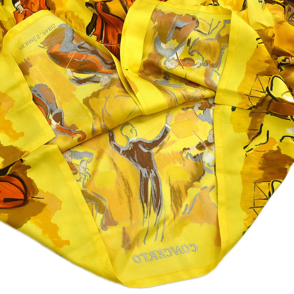 Hermes Shirt Blouse Yellow #40