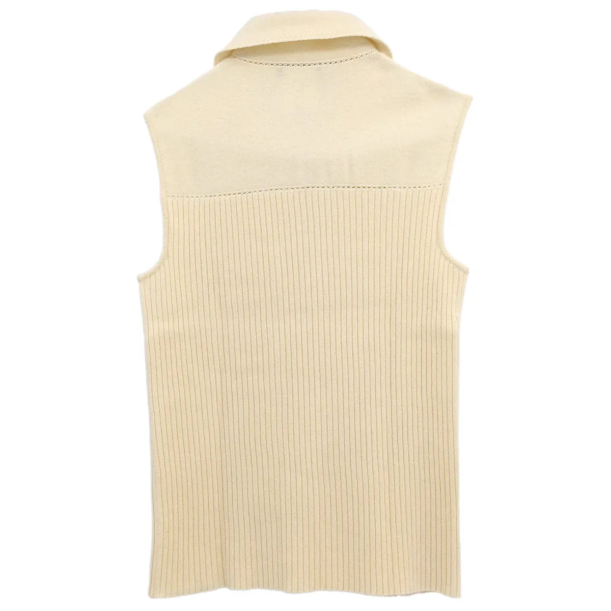 Christian Dior 2003 Sleeveless Top Ivory #40