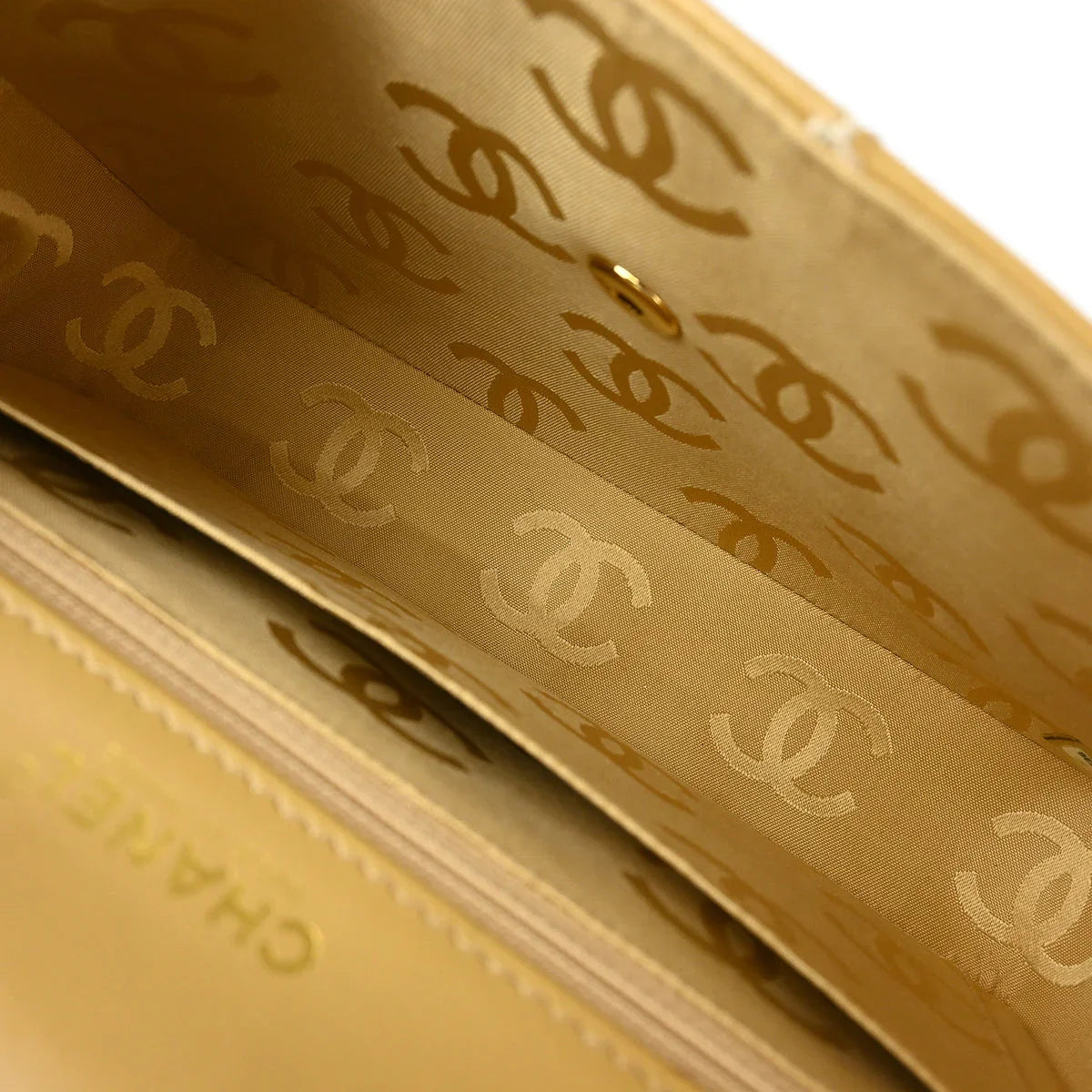 Chanel 2002-2003 Beige Calfskin Wild Stitch Straight Flap Shoulder Bag