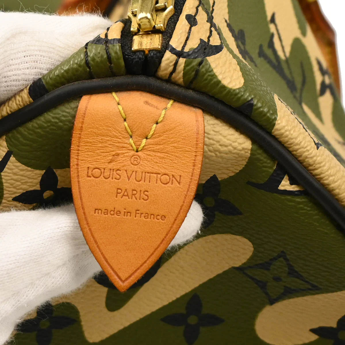 Louis Vuitton 2008 Green Monogramouflage Speedy 35 Handbag M95773