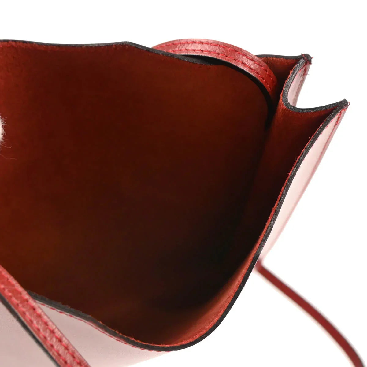 Hermes Rouge H Box Calf Onimaitou Crossbody Pochette Shoulder Bag