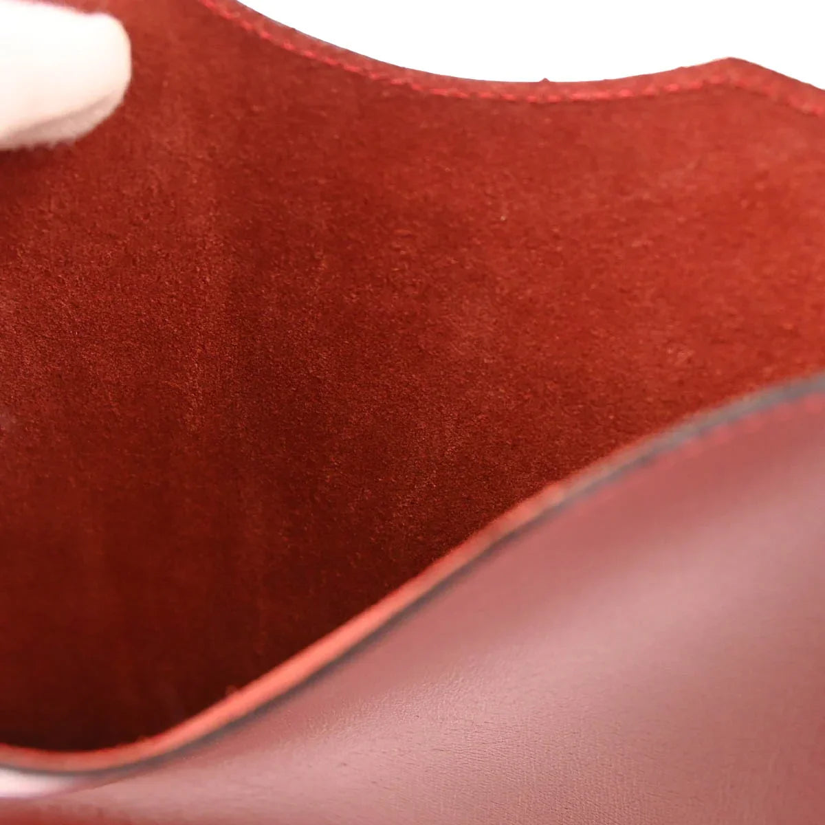 Hermes Rouge H Box Calf Onimaitou Crossbody Pochette Shoulder Bag