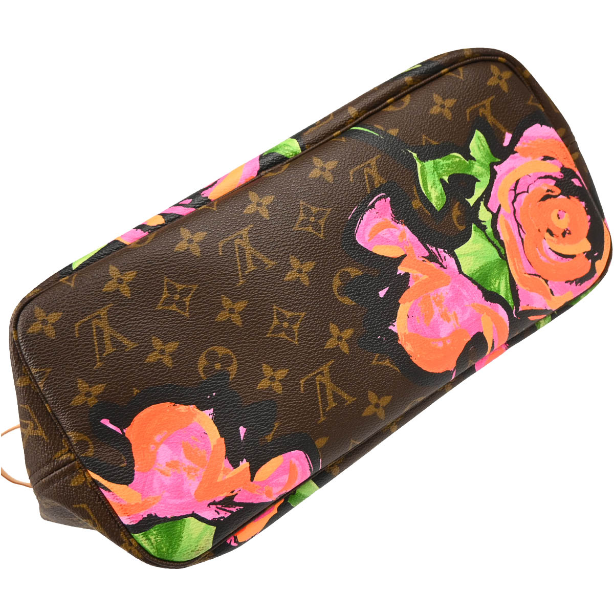 Louis Vuitton 2009 Monogram Rose Neverfull MM Shoulder Tote Bag M48613