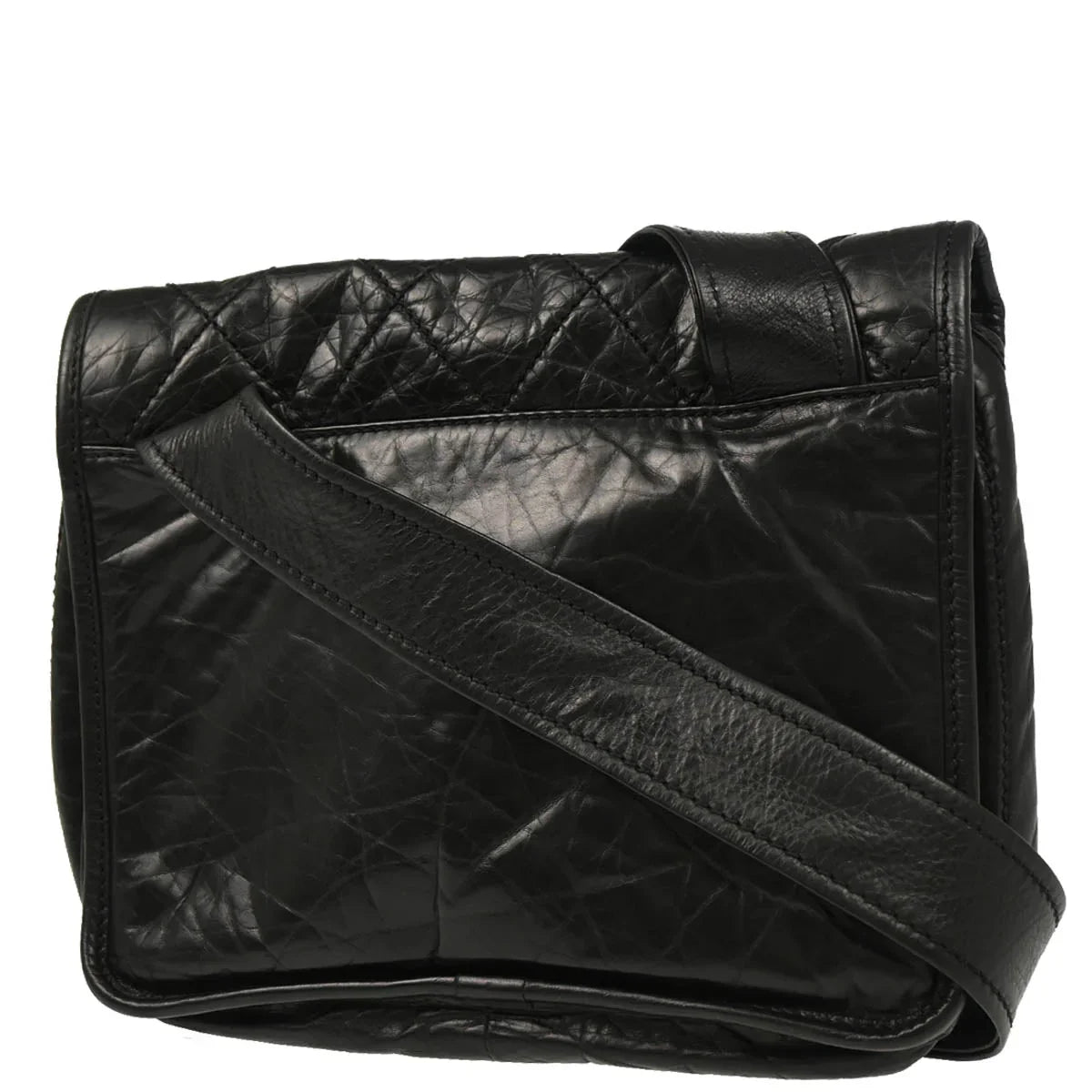 Chanel 2005-2006 Black Calfskin Shoulder Bag
