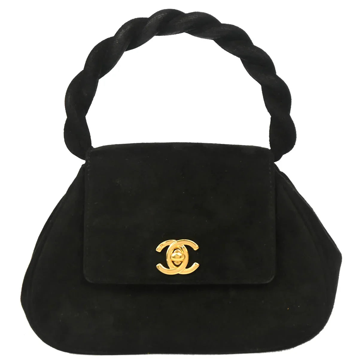 Chanel Black Suede Handbag