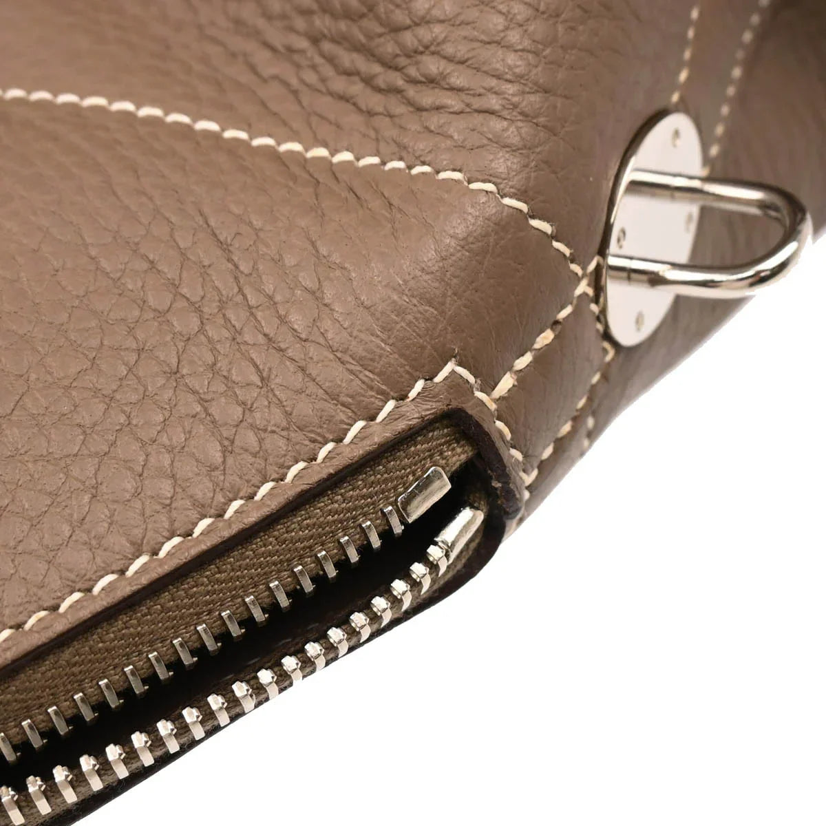 Hermes 2006 Etoupe Taurillon Clemence Bolide 31 2way Shoulder Handbag
