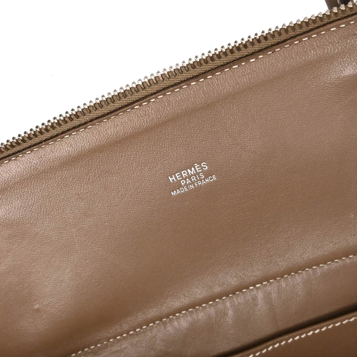 Hermes 2006 Etoupe Taurillon Clemence Bolide 31 2way Shoulder Handbag