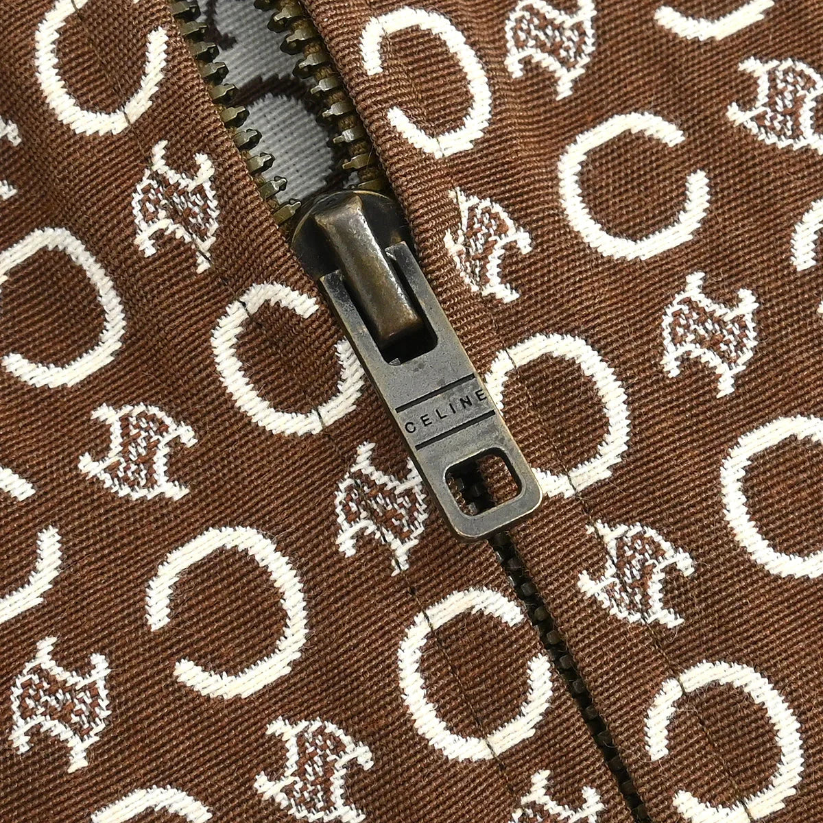 Celine Zip Up Jacket Macadam Brown #40