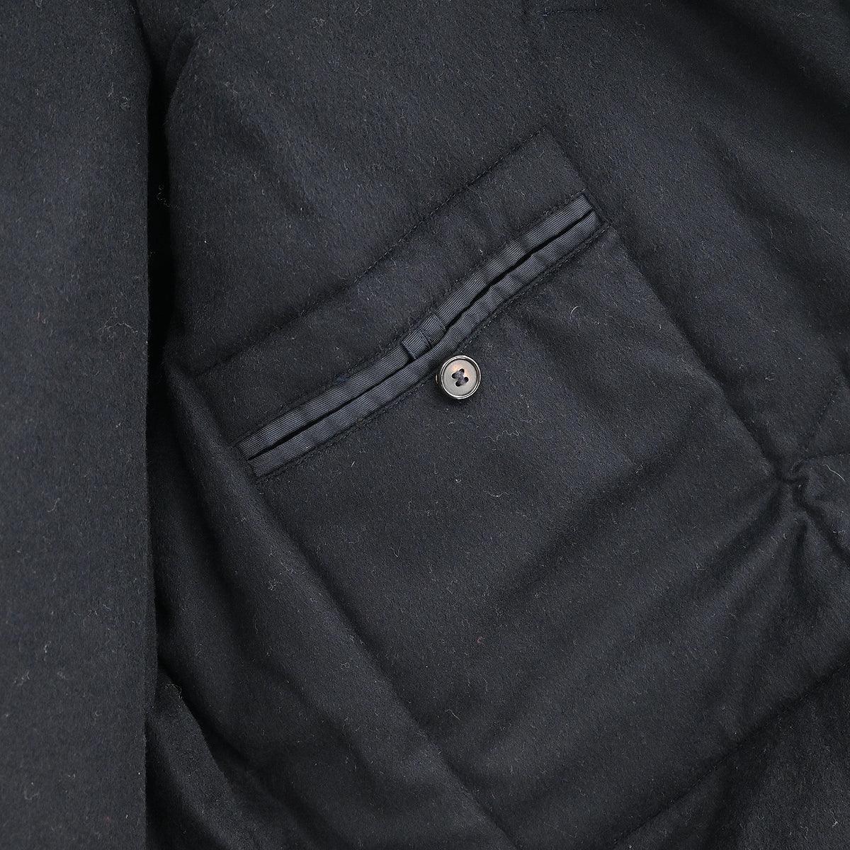 Hermes Single Breasted Coat Black #50