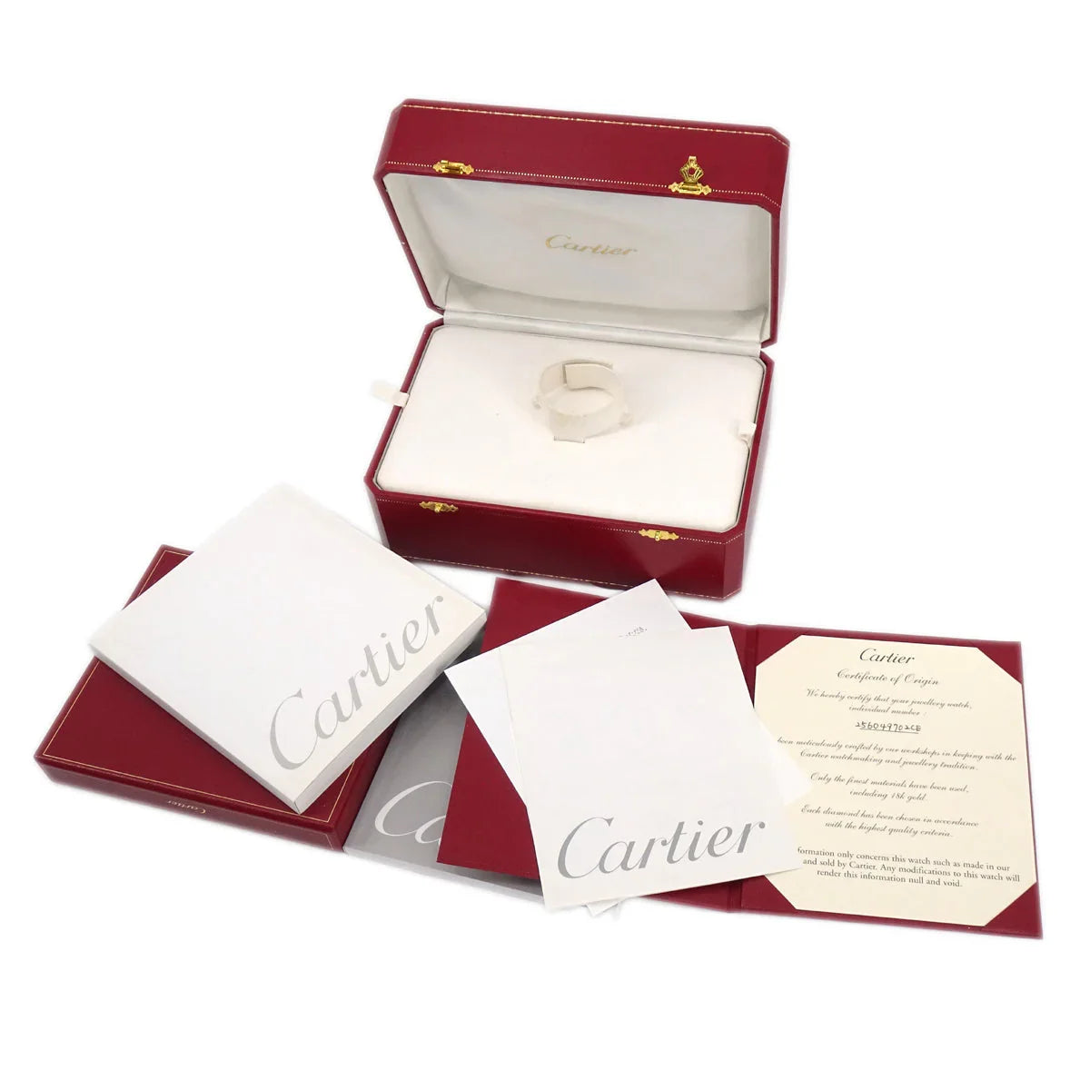 Cartier Lanieres Tonneau Quartz Watch Ref.2560 18KWG Diamond