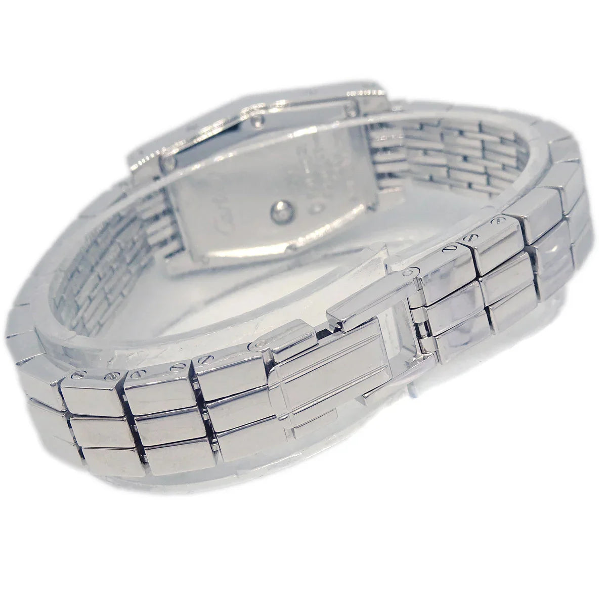 Cartier Lanieres Tonneau Quartz Watch Ref.2560 18KWG Diamond