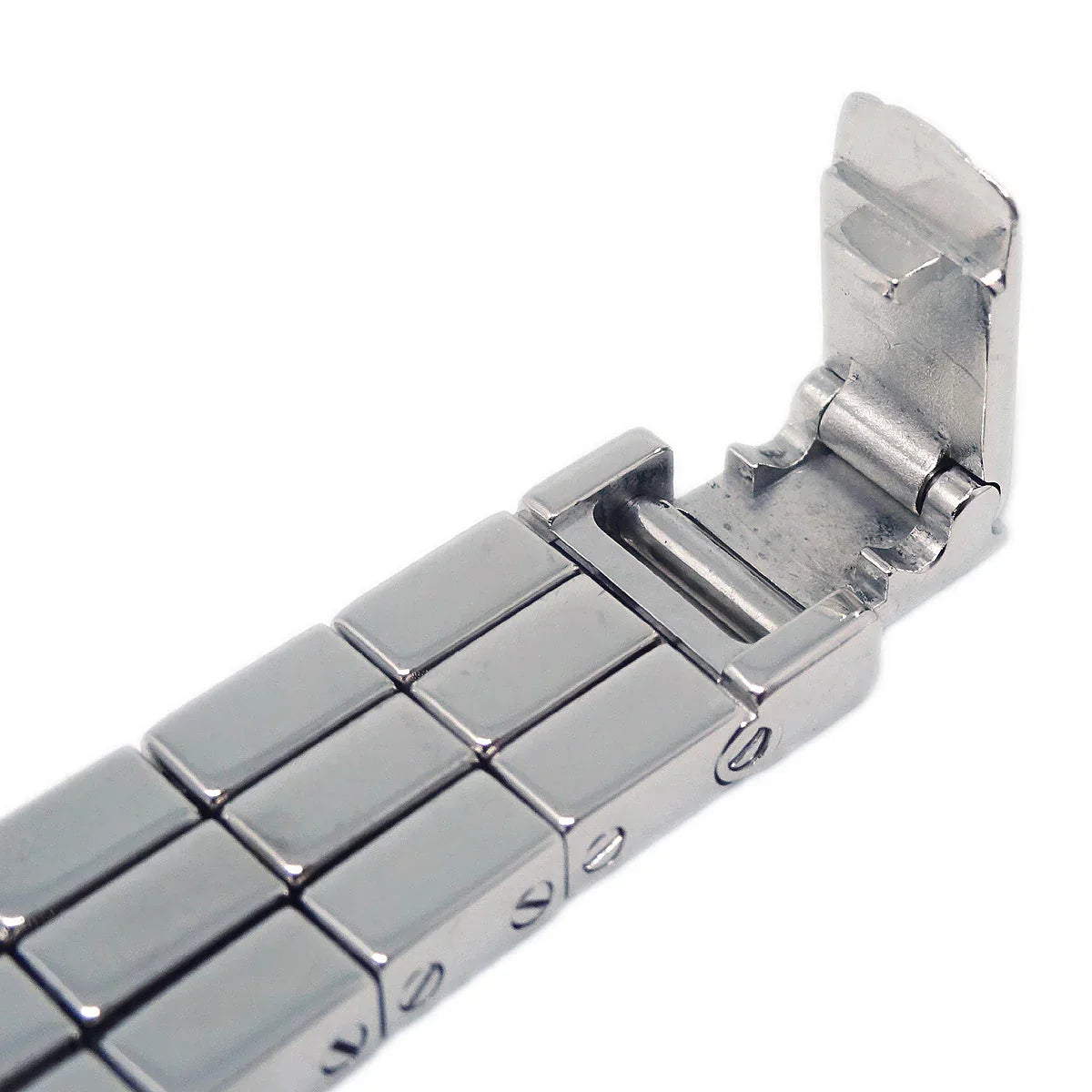 Cartier Lanieres Tonneau Quartz Watch Ref.2560 18KWG Diamond