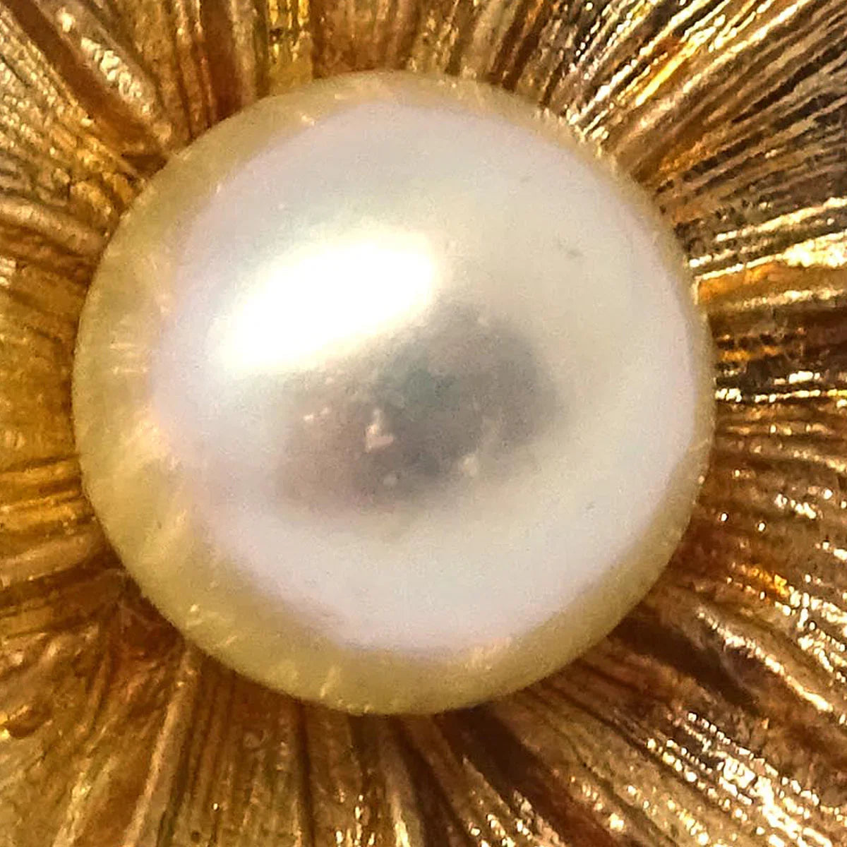 Christian Dior Flower Earrings Clip-On Costume Pearl