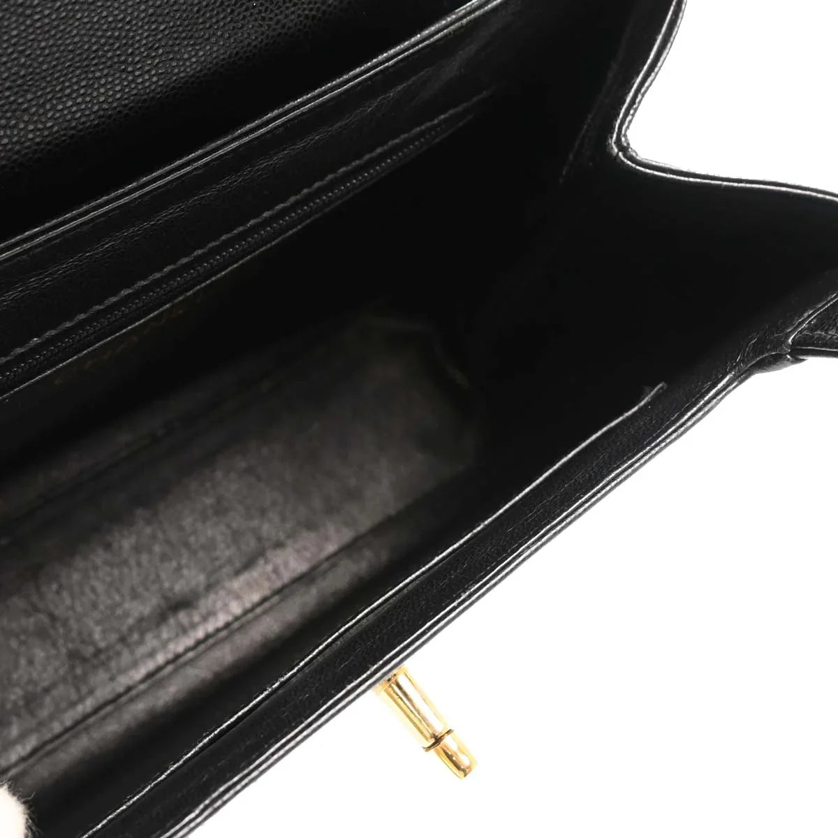Chanel 1997-1999 Black Caviar Handbag