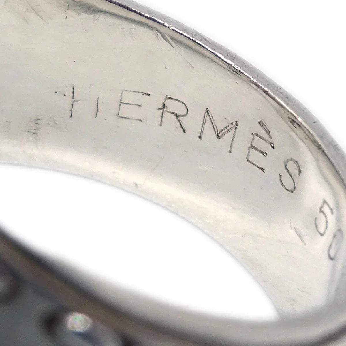 Hermes Ring Silver SV925 #50 #48 #8