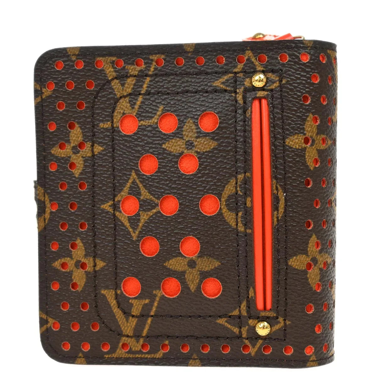 Louis Vuitton 2006 Monogram Perfo Compact Zip Wallet M95189