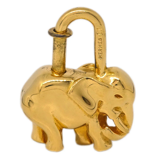 Hermes 1988 Elephant Cadena Gold Small Good