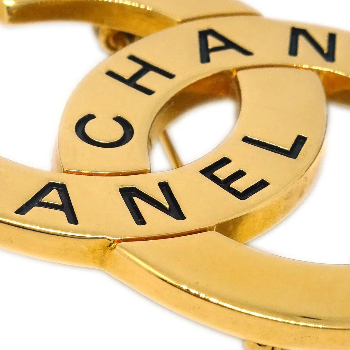 Chanel CC Brooch Pin Gold 98P