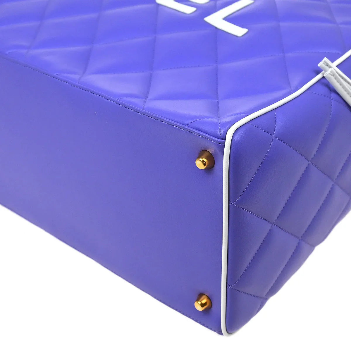 Chanel * 1994-1996 Purple Calfskin Duffle Bowling Bag