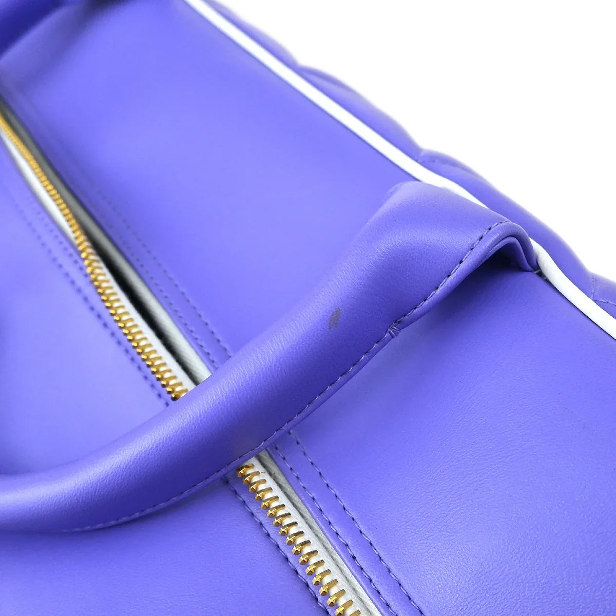 Chanel * 1994-1996 Purple Calfskin Duffle Bowling Bag