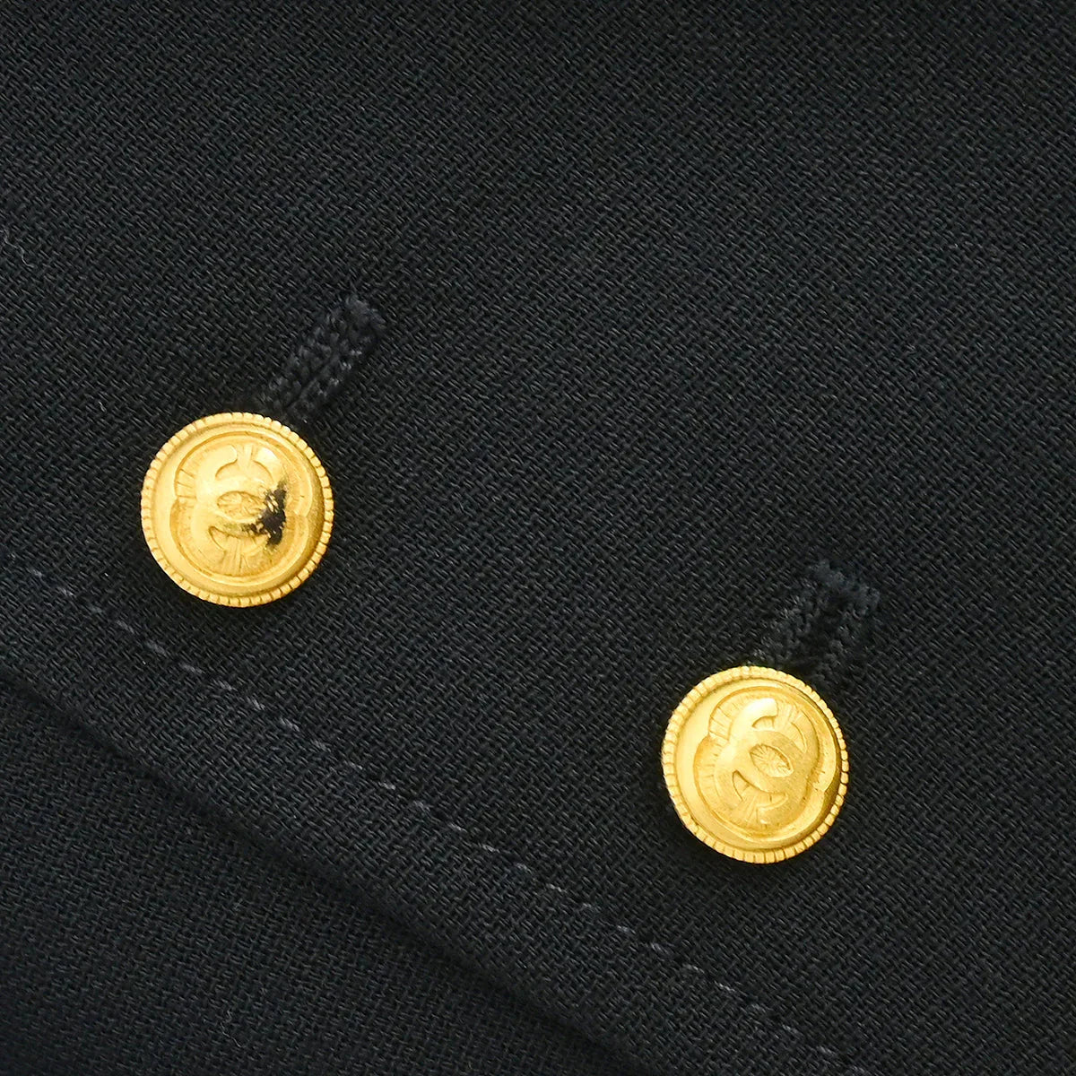 Chanel 1996 Setup Suit Jacket Skirt Black #40