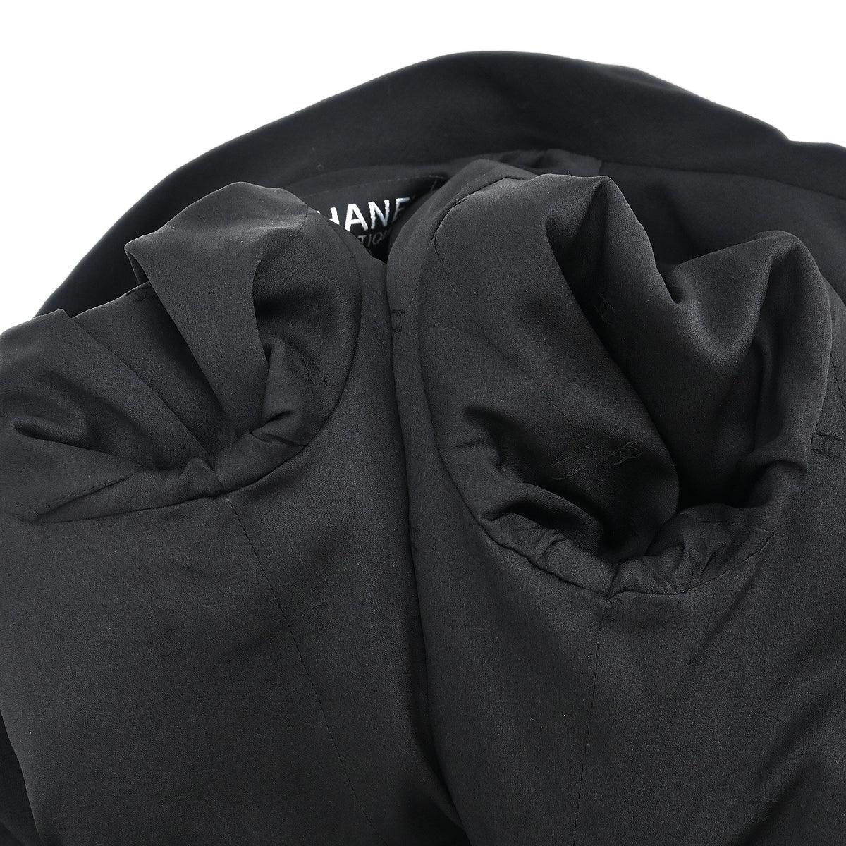 Chanel 1996 Setup Suit Jacket Skirt Black #40