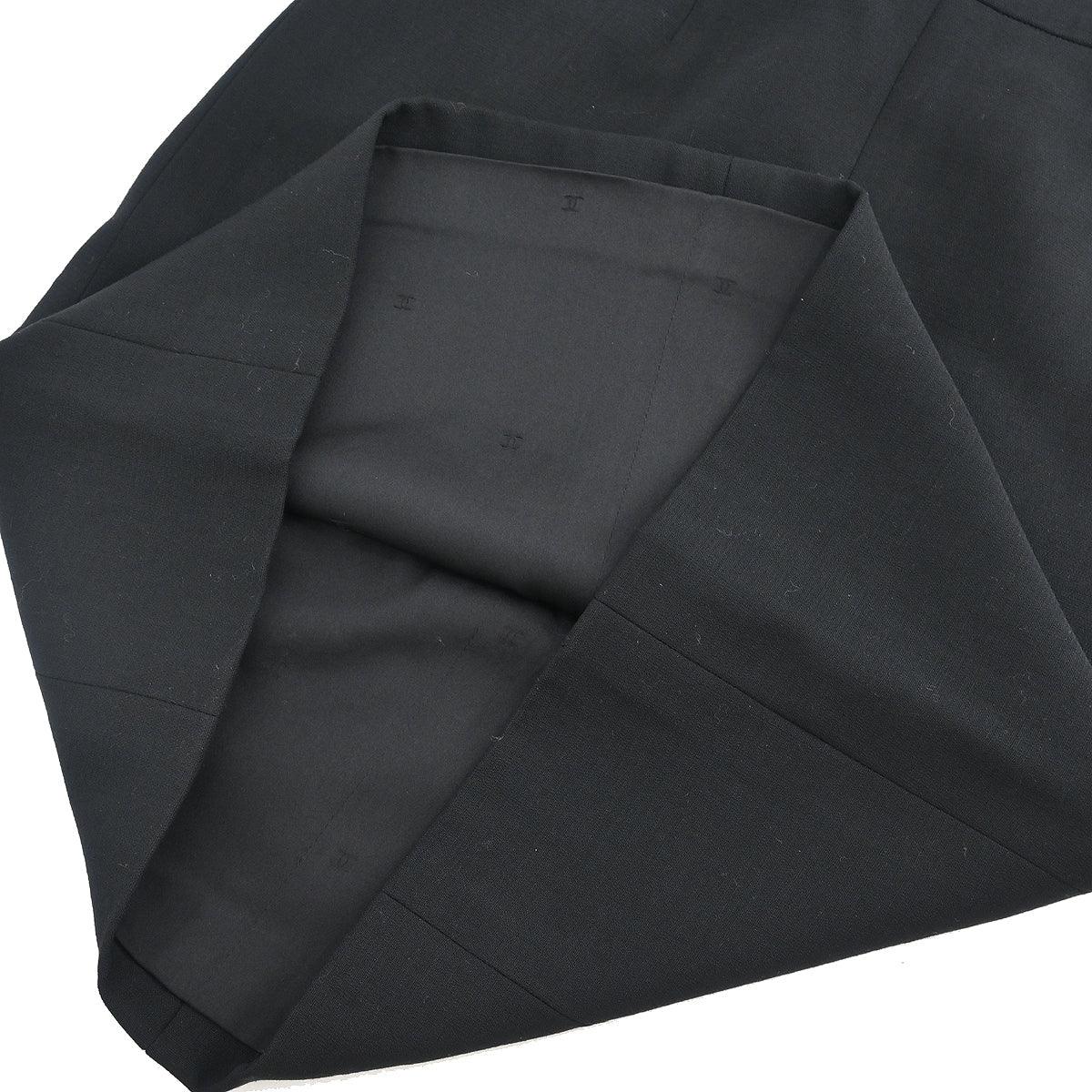 Chanel 1996 Setup Suit Jacket Skirt Black #40