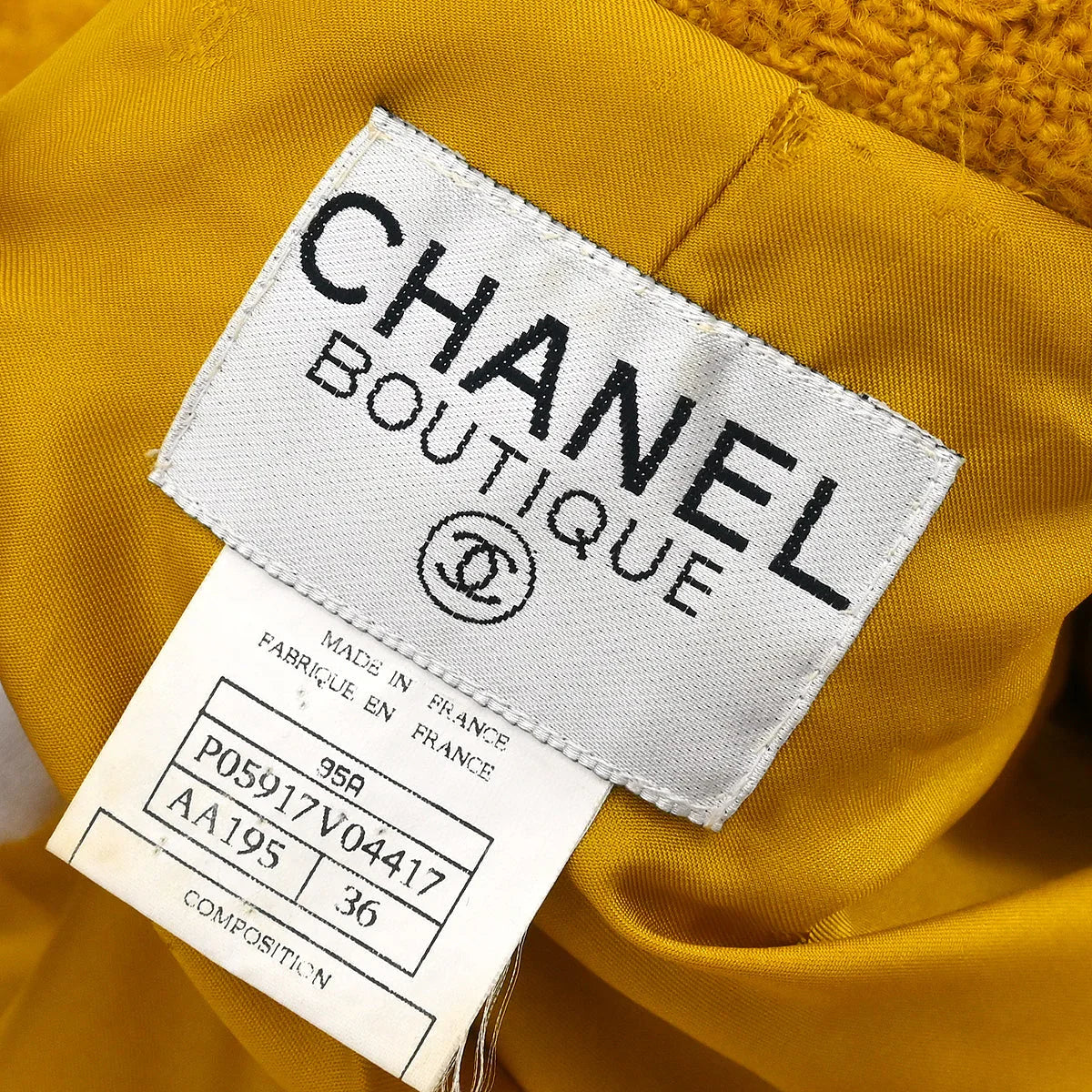 Chanel 1995 Setup Suit Jacket Skirt Brown #36