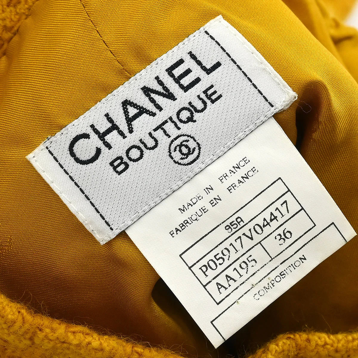 Chanel 1995 Setup Suit Jacket Skirt Brown #36