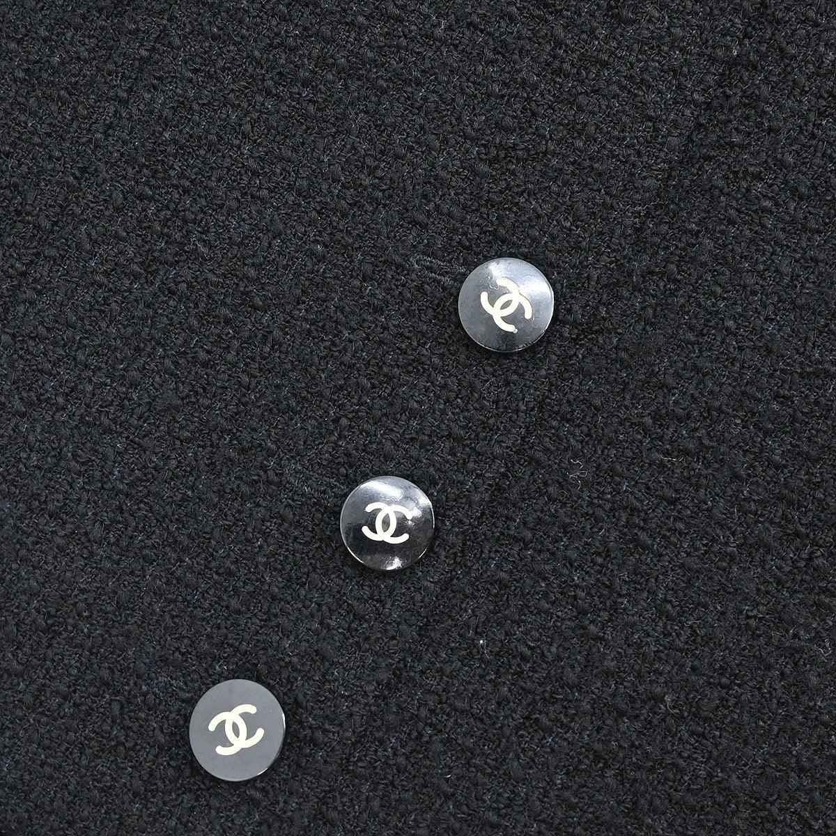 Chanel 1995 Setup Suit Jacket Skirt Black #38