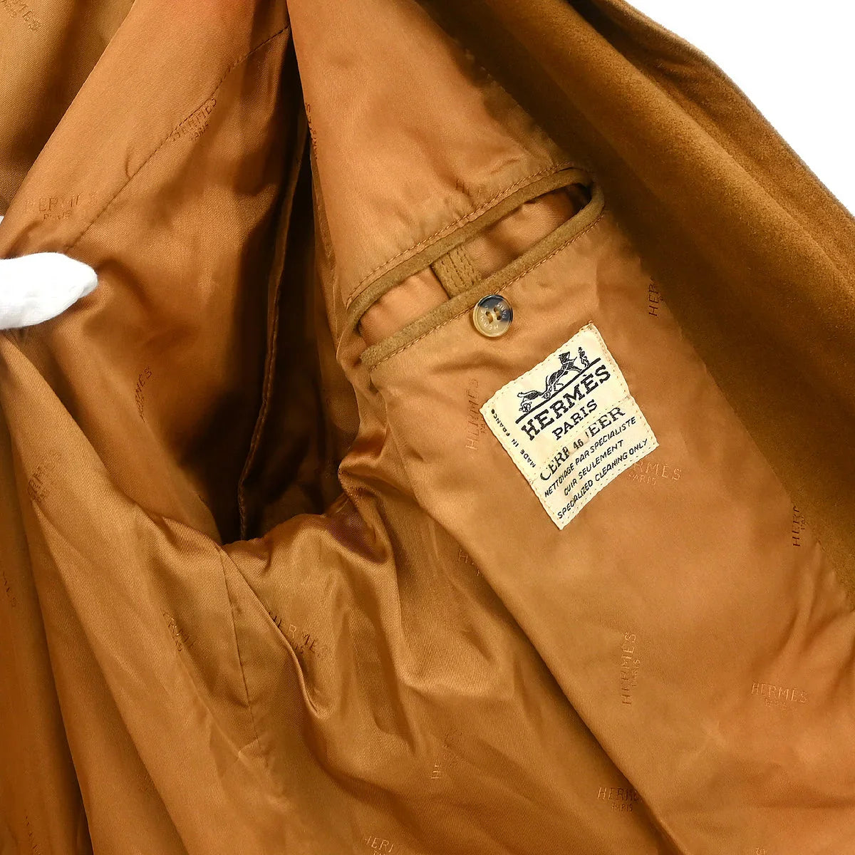 Hermes Duffle Coat Brown #46