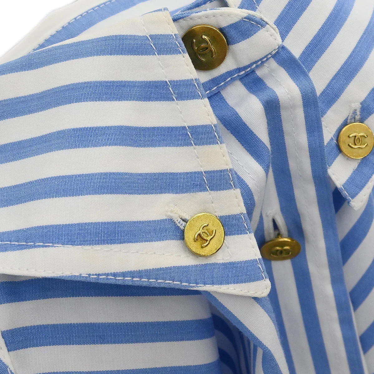 Chanel Shirt Blouse Blue