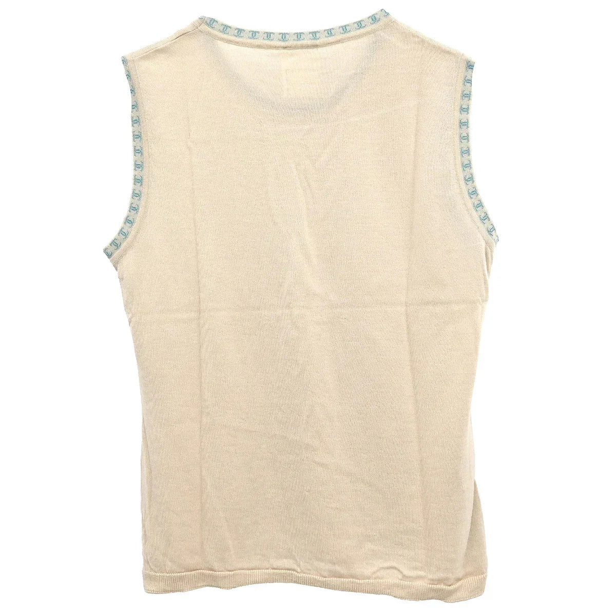 Chanel 2001 Sleeveless Tank Top Beige #42