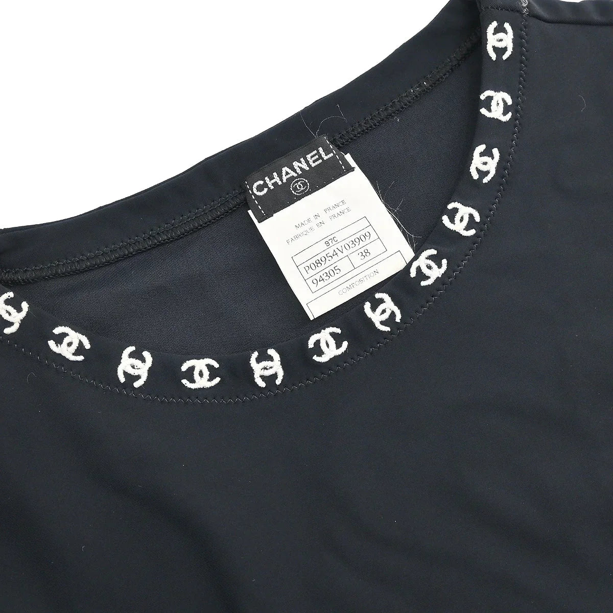 Chanel 1997 T-shirt Black #38