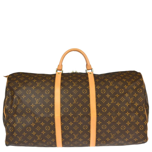 Louis Vuitton 2002 Monogram Keepall 60 Duffle Handbag M41422