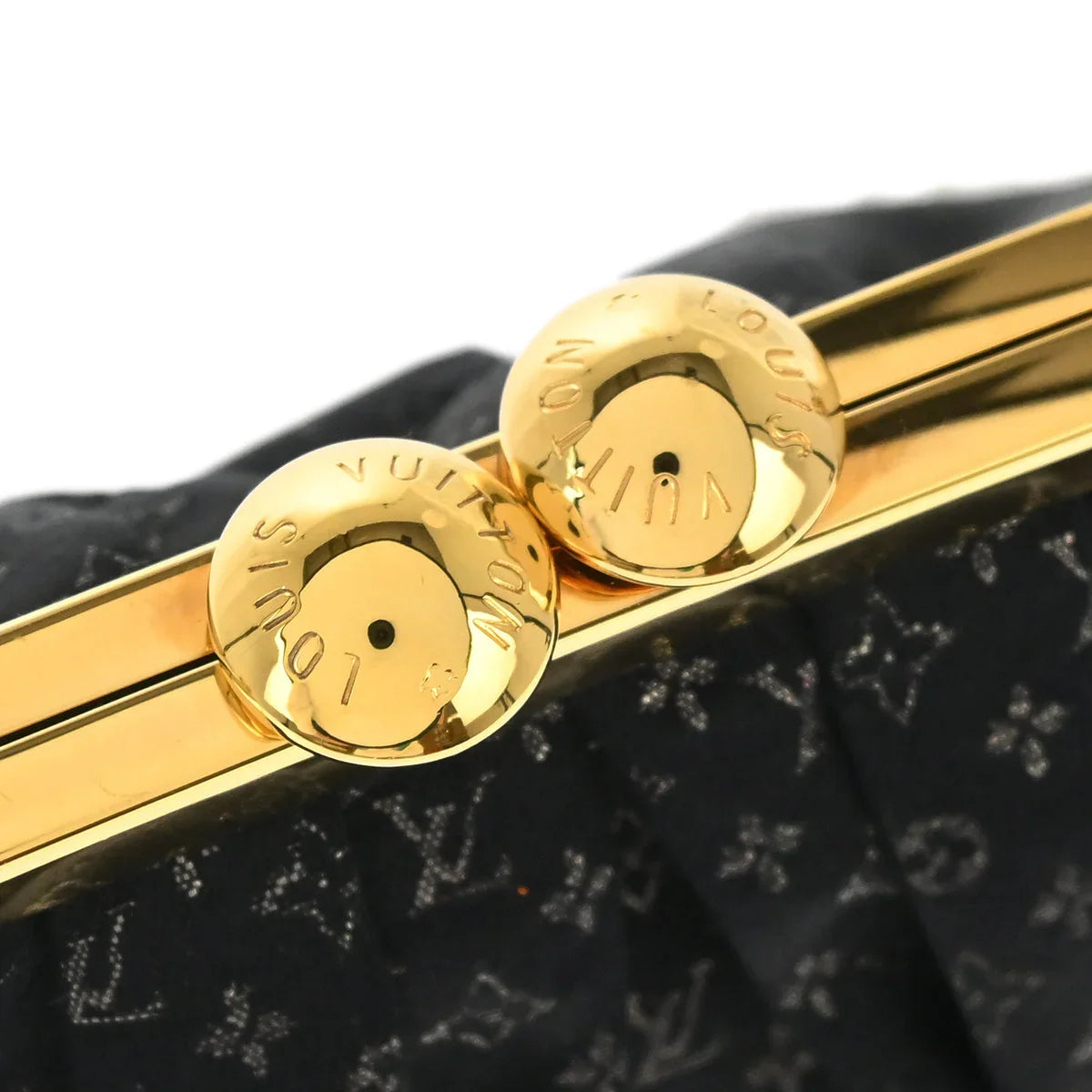 Louis Vuitton * 2006 Black Satin Aumoniere M92062