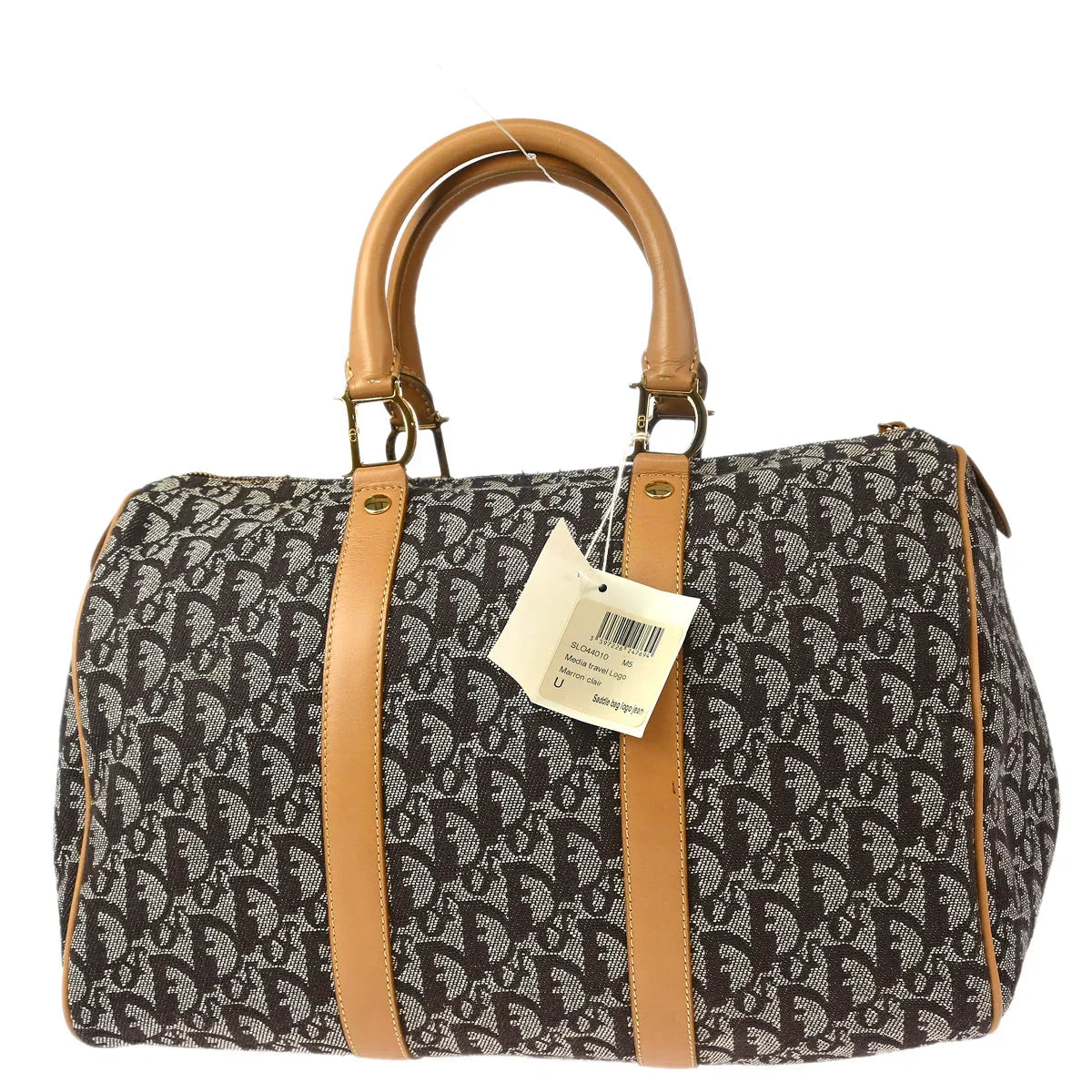 Christian Dior 2002 Brown Trotter Duffle Handbag