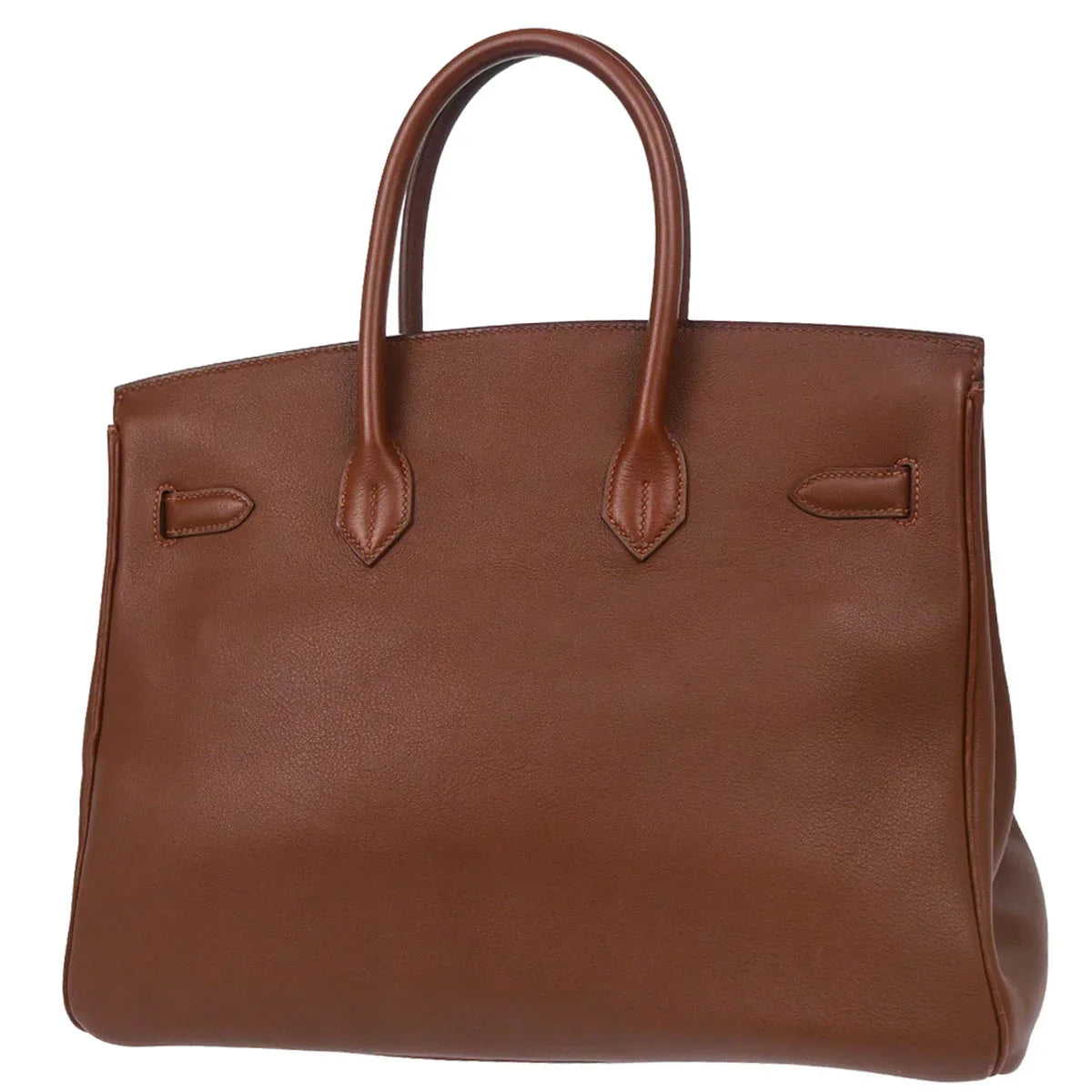 Hermes 1997 Havane Taurillon Clemence Birkin 35 Handbag