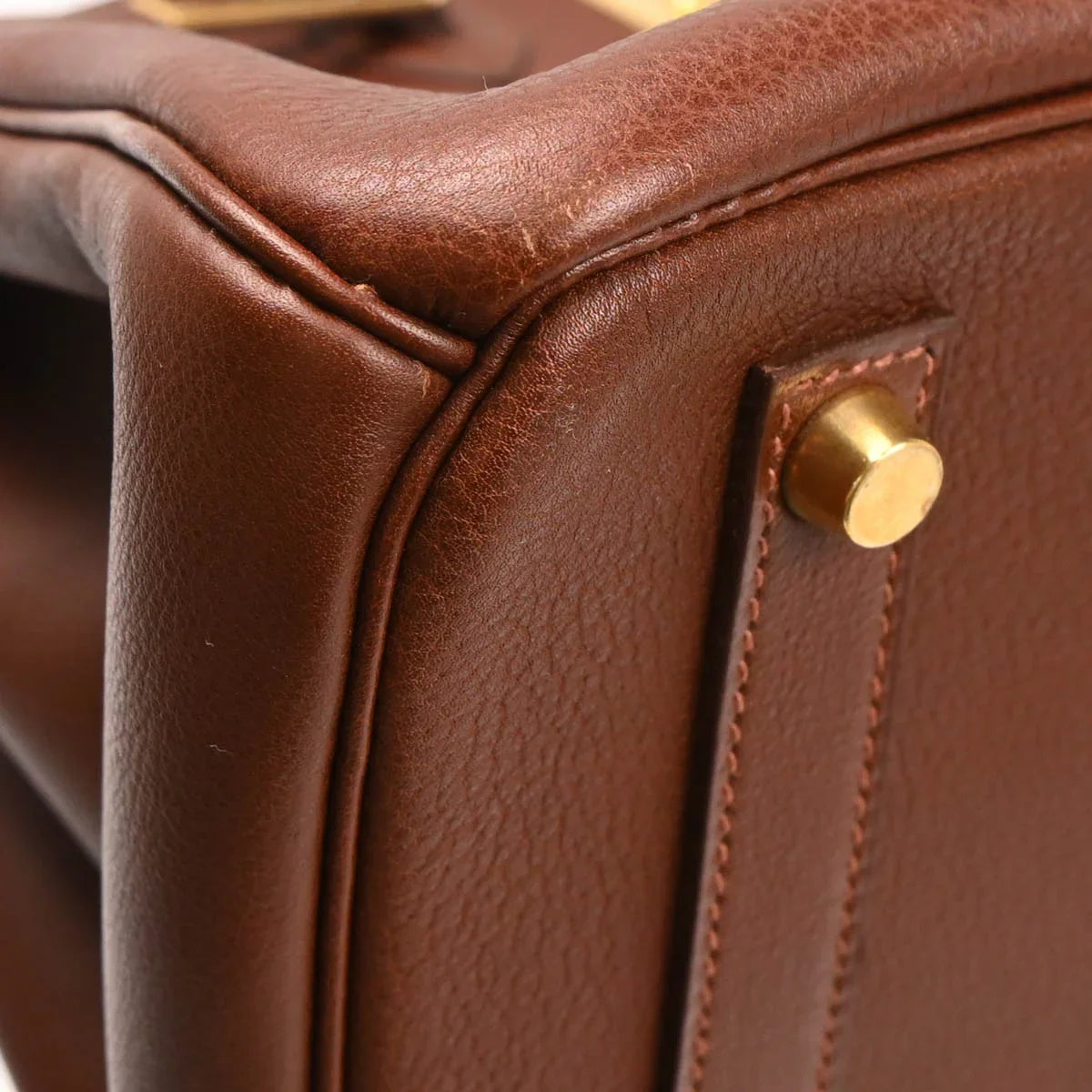 Hermes 1997 Havane Taurillon Clemence Birkin 35 Handbag