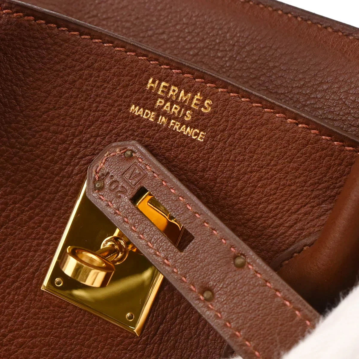 Hermes 1997 Havane Taurillon Clemence Birkin 35 Handbag