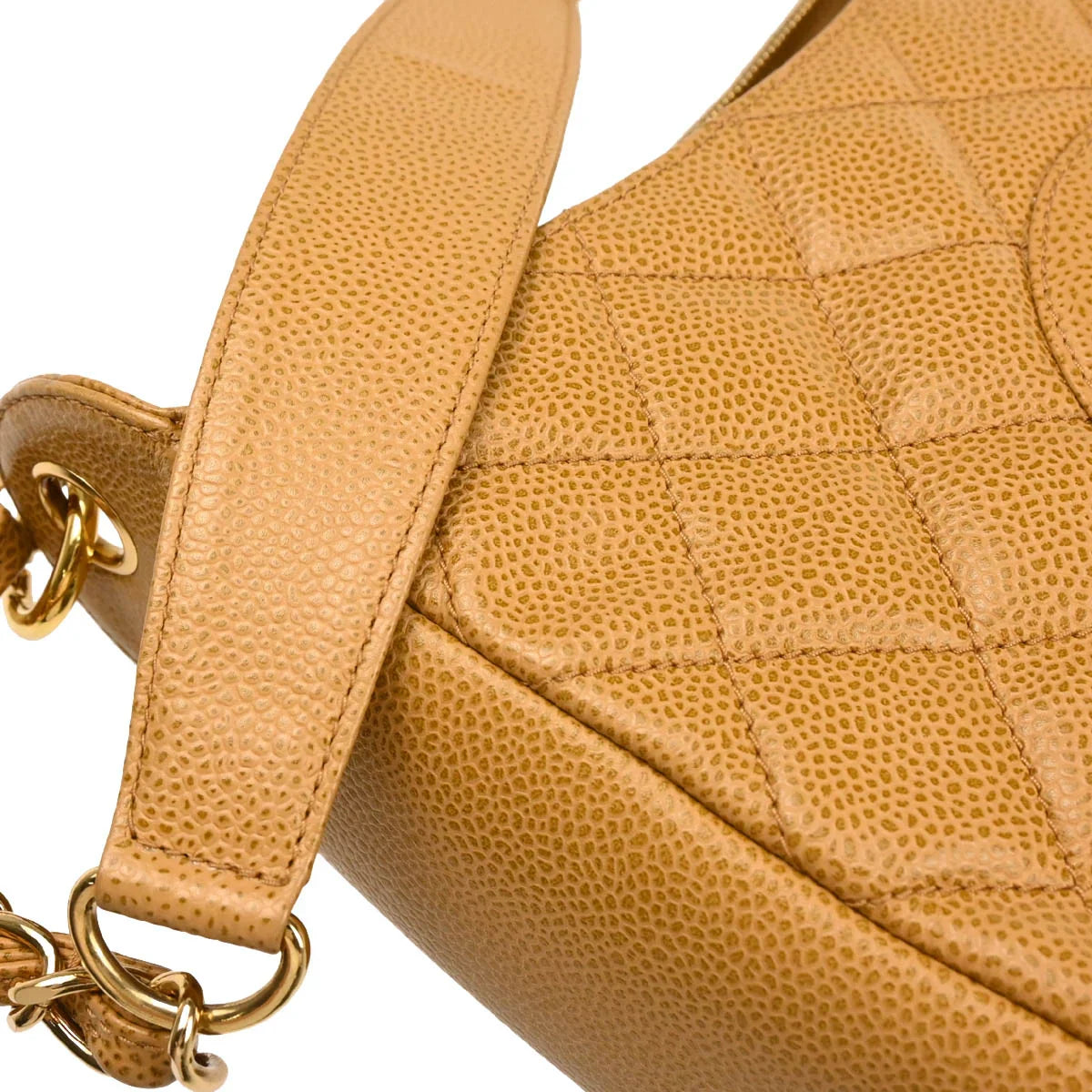 Chanel 2003-2004 Beige Caviar Handbag